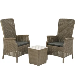 3-Piece Bracknell Collection All-Weather Chat Set