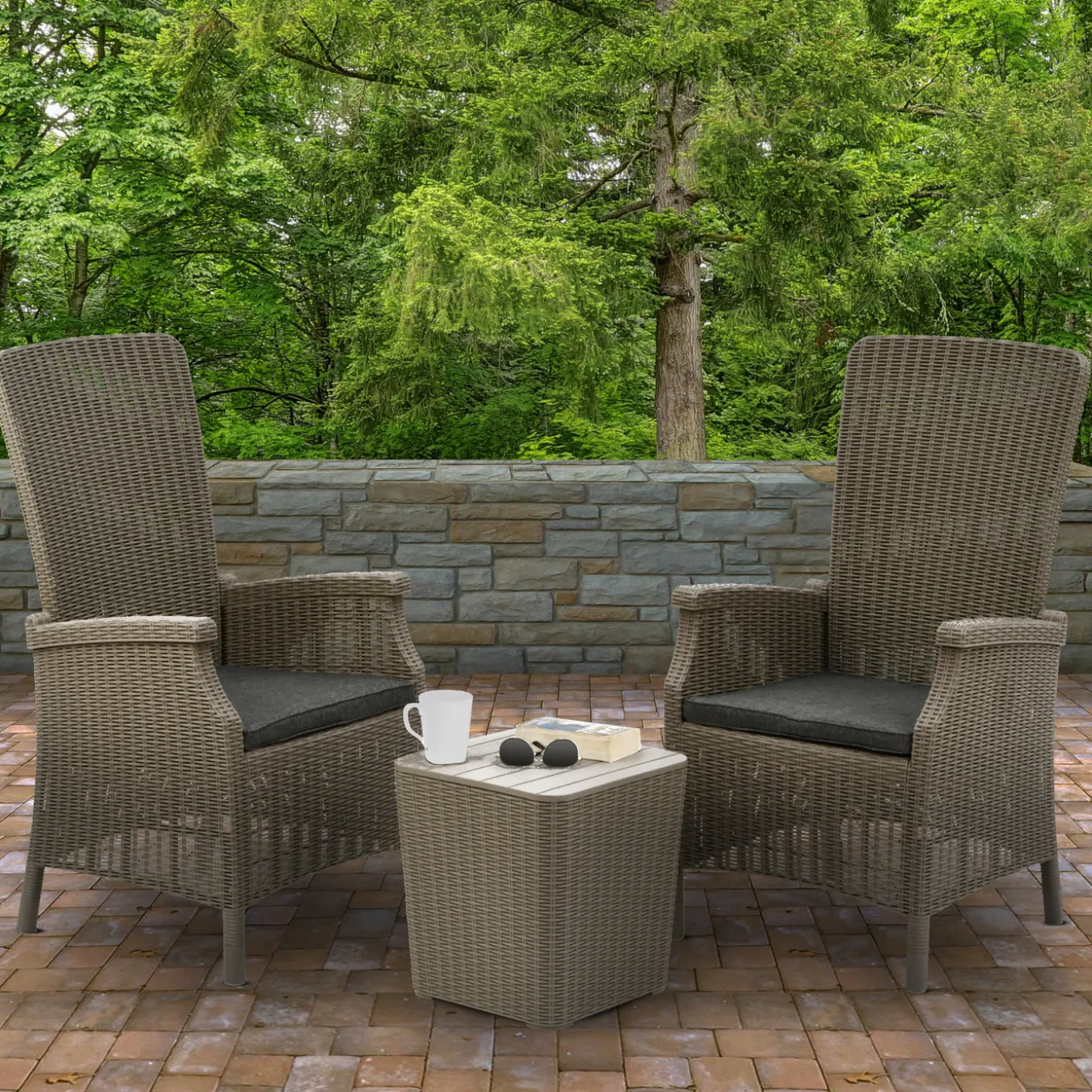 3-Piece Bracknell Collection All-Weather Chat Set