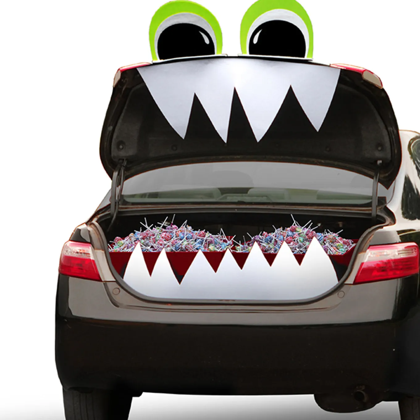 4-Piece Bright Eyes Halloween TRICKY TRUNKS Car Decoration Kit