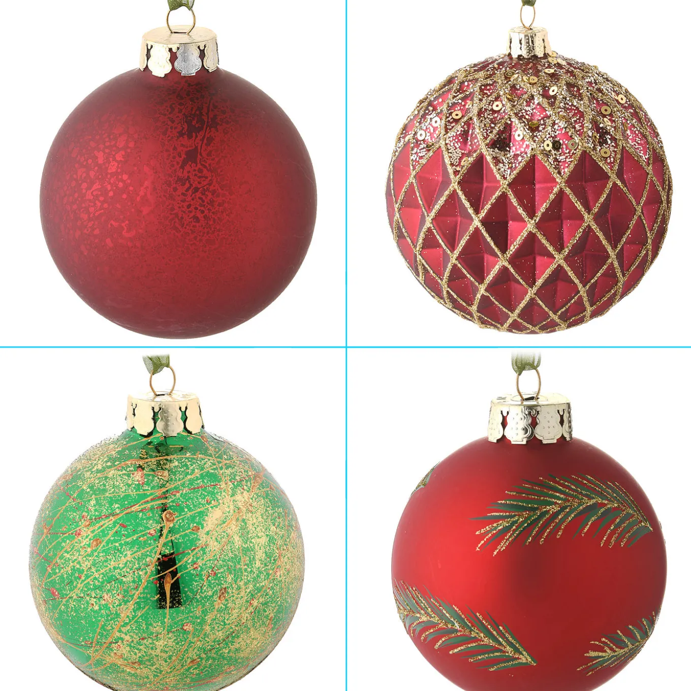 20-Piece Christmas Tree Ornament Set, Rural Homestead Collection