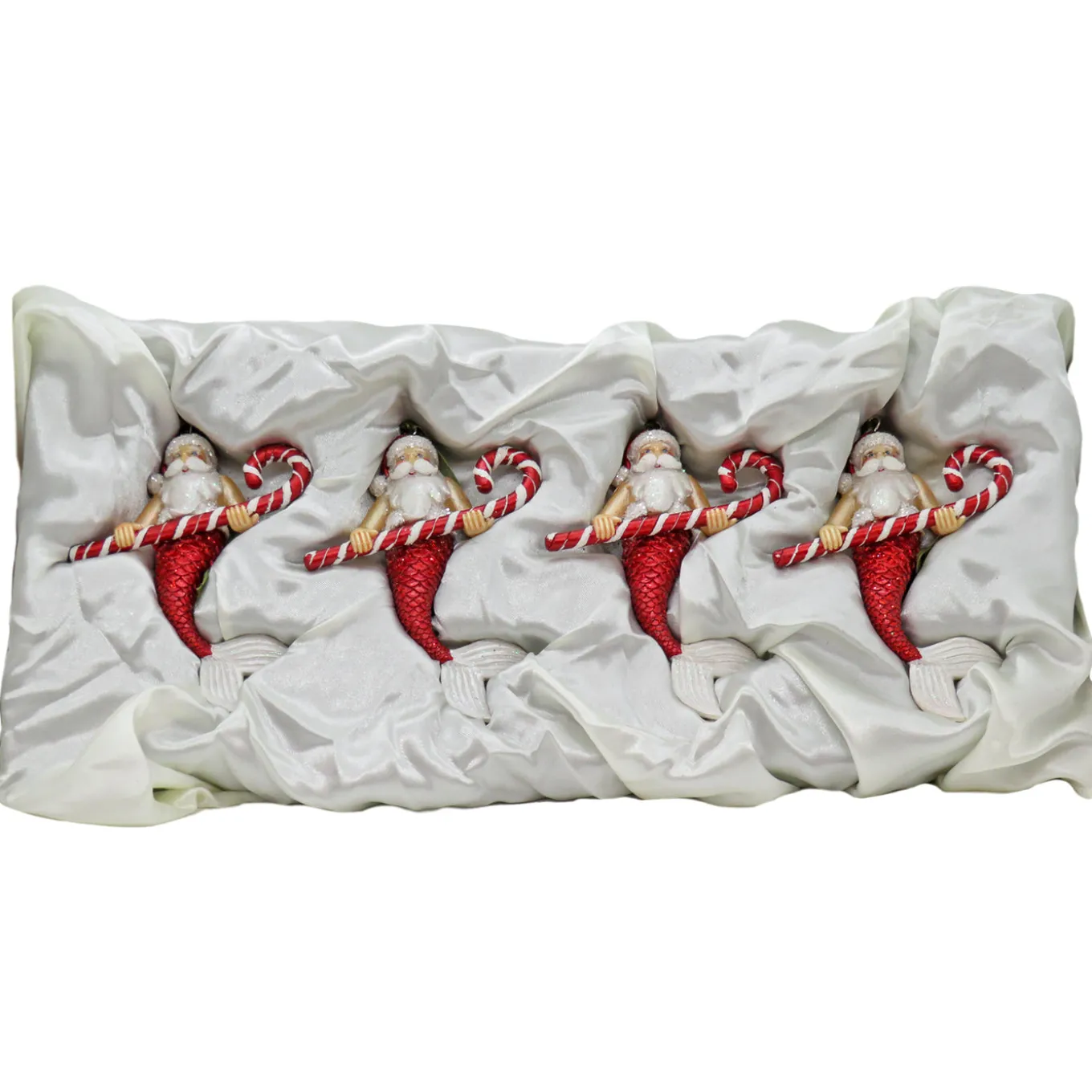 4-Piece HGTV Home Collection Santa Merman Ornaments