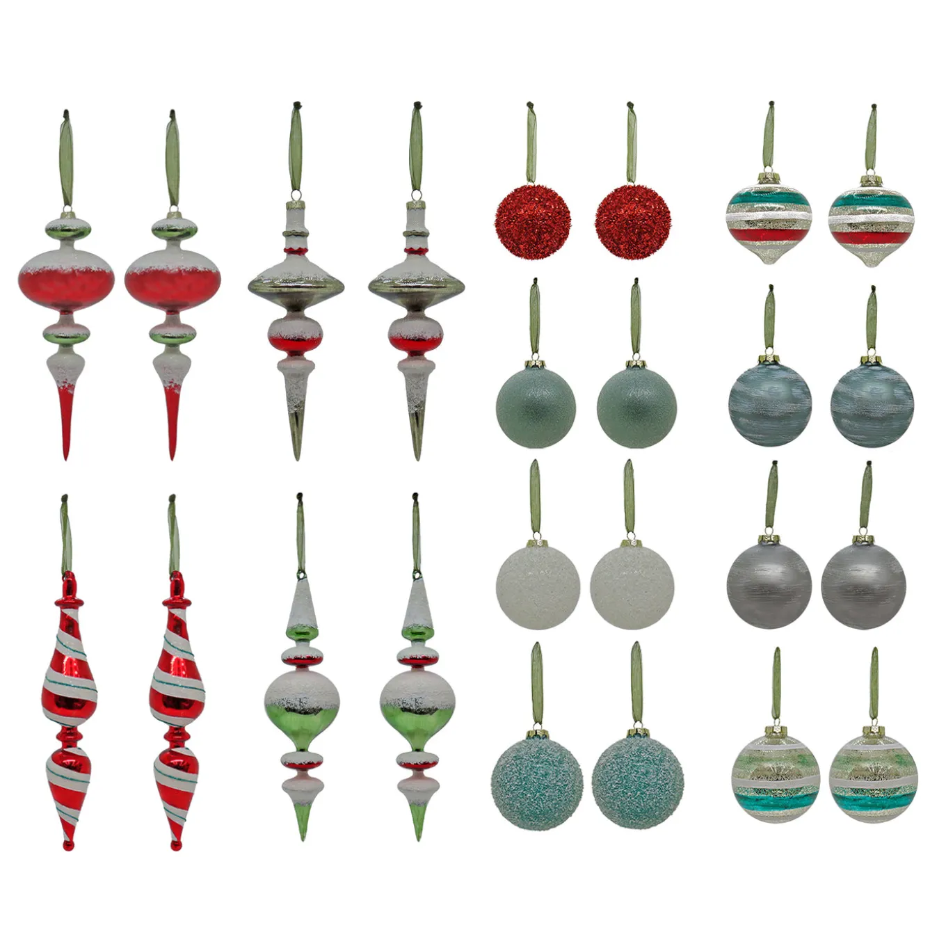 24-Piece HGTV Home Collection Nostalgic Traditions Ornaments