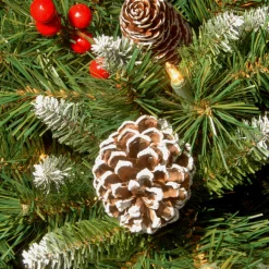 Pre-Lit Frosted Berry Assortment with 2 Entrance Trees, 1 Wreath, 2 Garland