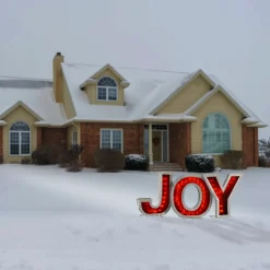 Pre-Lit LED JOY Decoration