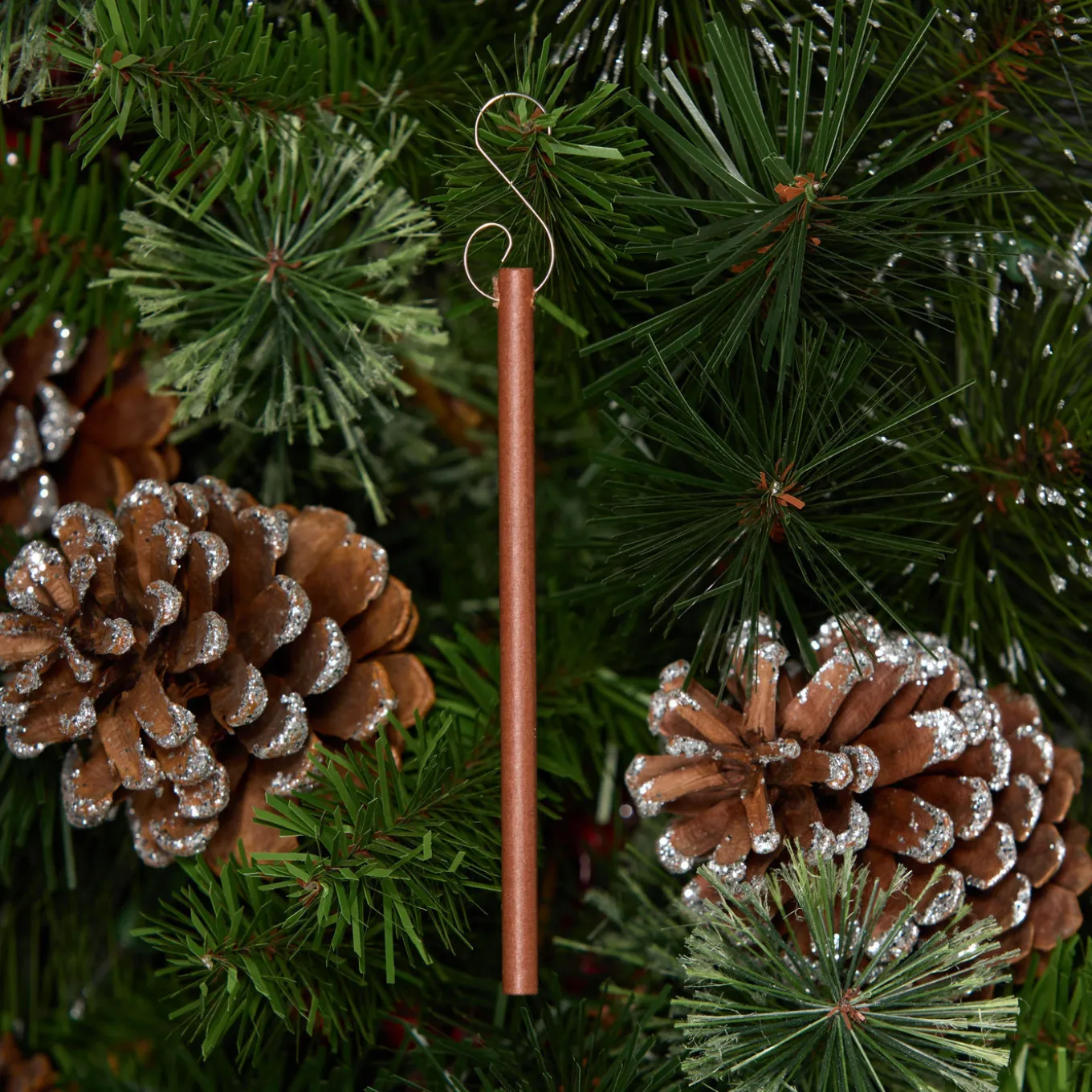 Scented Ornaments, 2-Pack- 6ct Bottle, Spiced Pine Cones, Fragrance-Infused Paper Sticks