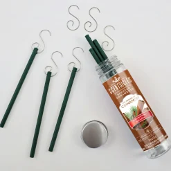 Scented Ornaments, 2-Pack- 6ct Bottle, 2 Dashes of Cinnamon, Fragrance-Infused Paper Sticks