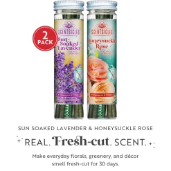 Scentsicles, 6pc Stick, 1 Sun-Soaked Lavender/1 Honeysuckle Rose- 2 pack
