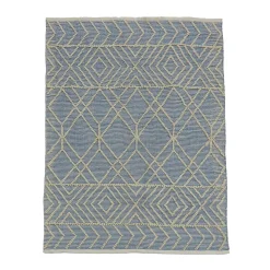 4x6 ft. Cloud Blue Hand Woven Outdoor Rug