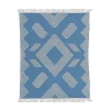 4x6 ft. Dusty Blue Hand Woven Outdoor Rug