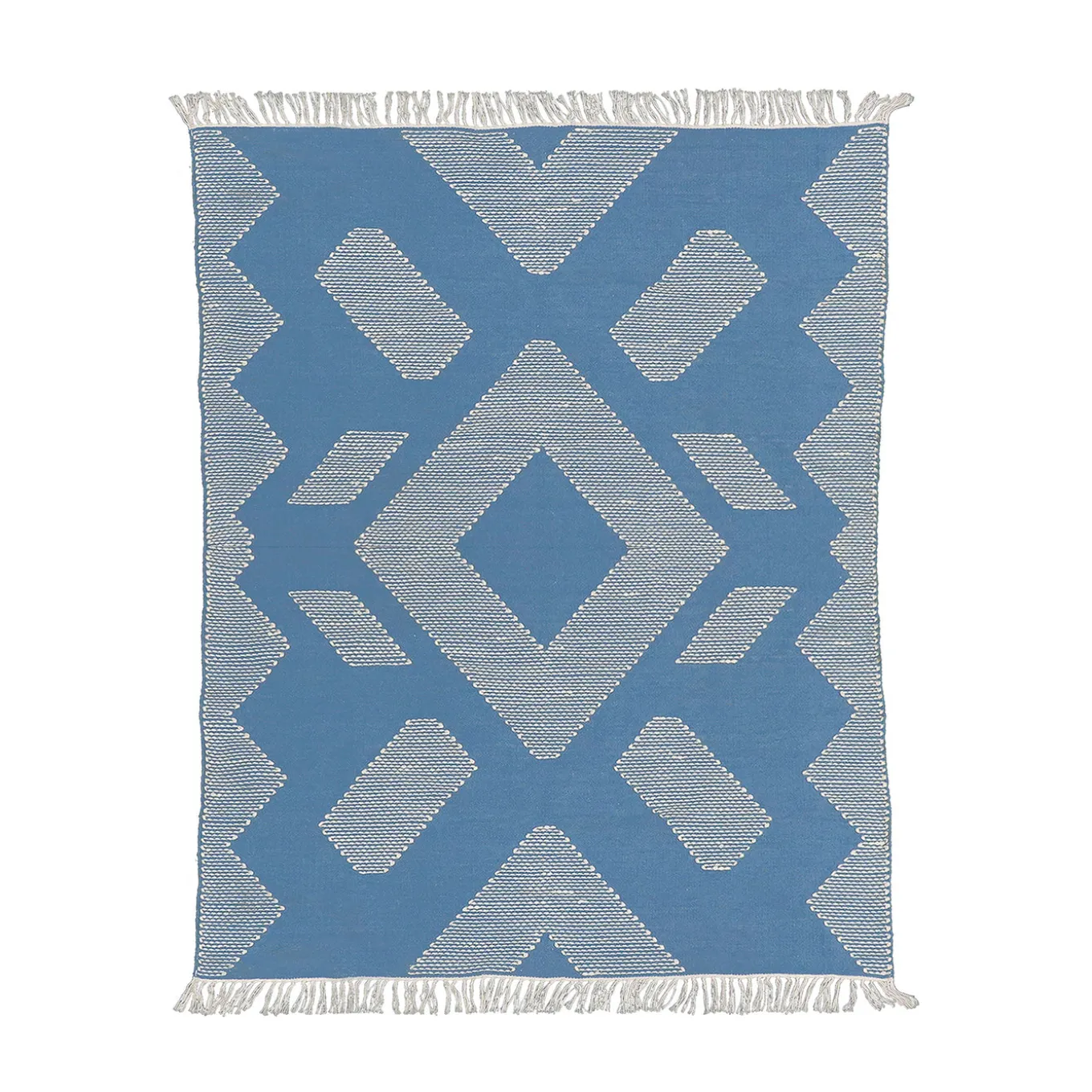 4x6 ft. Dusty Blue Hand Woven Outdoor Rug