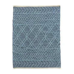4x6 ft. Navy Blue Hand Woven Outdoor Rug