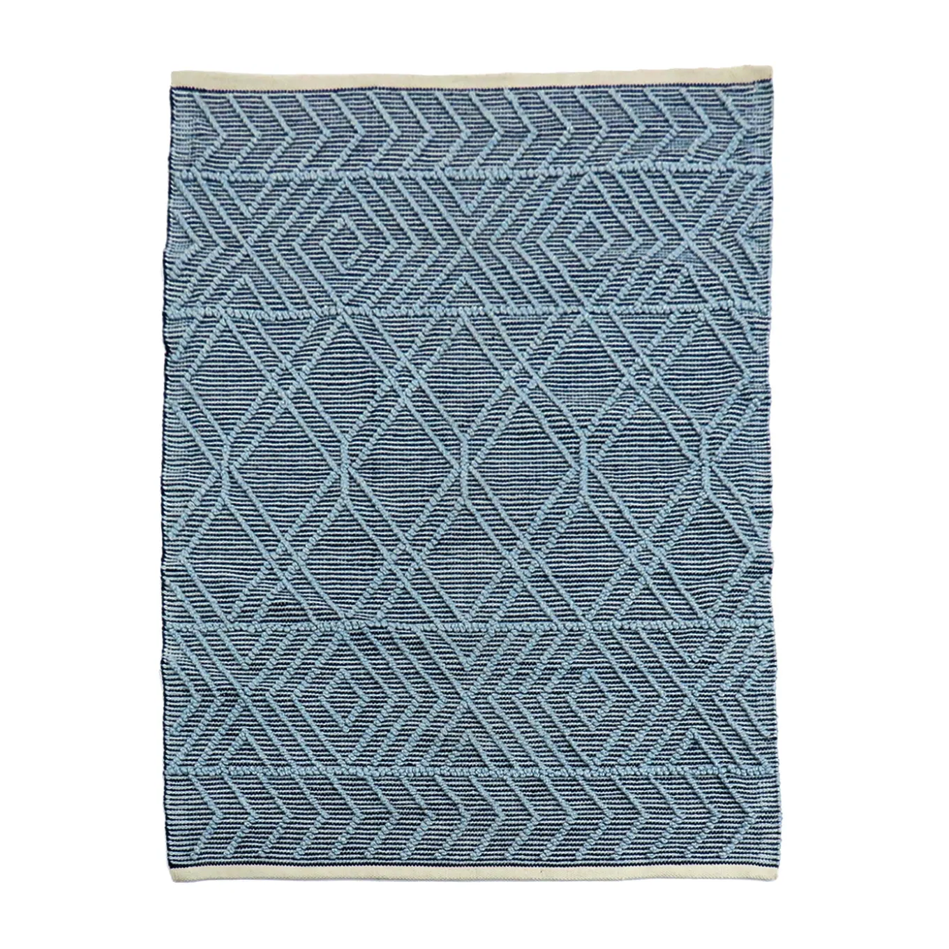 4x6 ft. Navy Blue Hand Woven Outdoor Rug