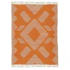 5x7 ft. Papaya Hand Woven Outdoor Rug