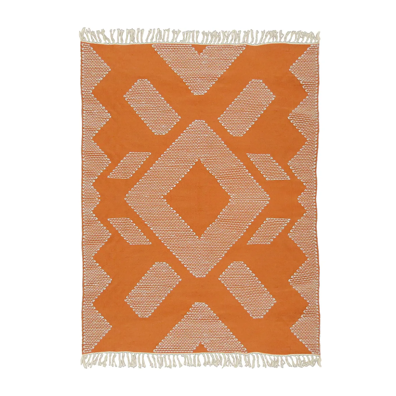 4x6 ft. Papaya Hand Woven Outdoor Rug