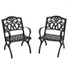24x26x36 in. Leeds Aluminum Circle All Weather Chairs, Set of 2, Leeds Collection